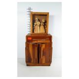 Primitive jewelry / trinket box and shadow box