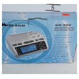 Midland AM/FM weather alert radio, NIB.