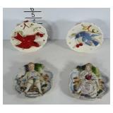 Mid century wall decor. Two 1958 bird wall vases