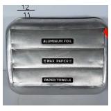 Mid century Kromex kitchen wall mount organizer.