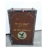 Unique Steamer style Trunk, Name and Teavel