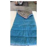 Winnebago brand sleeping bag, a bit faded,  but