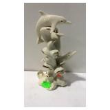 Lenox Wave Dancers dolphin ceramic figure no box