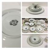 China- castle court Rose rhapsody 55 pieces