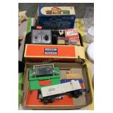 Train accessories with transformer, bumpers, cars