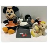 Bugs bunny remote holder, Mickey and Minnie plush