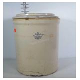 XL crock with lid. Has some cracks as seen in