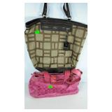 Purses, Nine West and Coach, not authenticated by