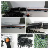 POLAR EXPRESS toy train with track and contoller.