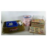 Toys. Wooden puzzles with rack, princess