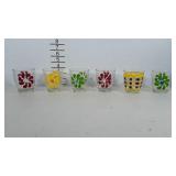 Retro looking juice glasses.