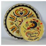 Pennsylvania Dutch hex signs, 16" and 23"