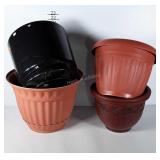 Large poly planters - set of 4.