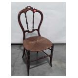 Accent Chair, princess style Rush cane seated