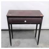 Accent Stand, wide drawer, tapered leg set, wall