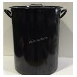 Black enamel turkey fryer pan 16"