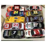 10 NASCAR toy cars