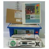 Toys. Lego Education set and Uberstix building