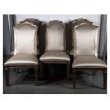 Dining, set of 4 modern style, gold tone color