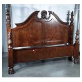 King Size Bed, fancy carved modern styling,