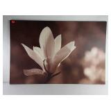 XL wrapped canvas print of flower. Measures