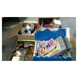 Glassware, dishes, electronics, cookware, mugs,