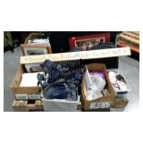 Wall decor, Build a Bear shoes, electronic cords