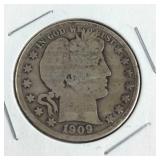 1909 Barber Half Dollar