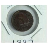 1887 Indian Head Penny