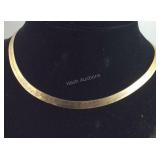 Gold over Sterling Silver 20 inch Wide