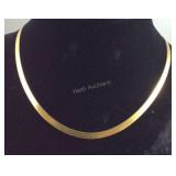 Gold over Sterling Silver 24 inch Herringbone