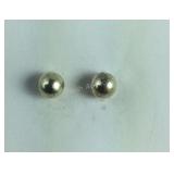 Sterling Silver Ball Earrings