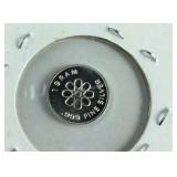 Prepper .999 Silver 1 Gram Round has Skull on it