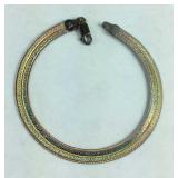 Multi-tone Sterling Silver 7.25 inch Bracelet