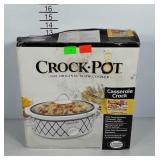 Crock Pot casserole crock, still in box, box is
