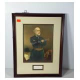 Robert E Lee portrait print, framed and double