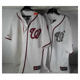 Two Washington Nationals #34 Harper jerseys, size