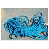 Blue Poly Rope Section, guessing about 50feet