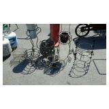 Iron Works Lawn Garden Decor Lit, planter stands,