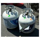 Two Propane Tanks empty, grill size tanks