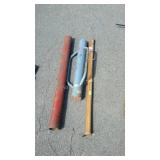 Fencing Tools. 2 Steel post drivers, single straid