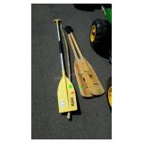 Boat Ores. Set of wooden Navajo brand, plus