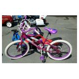 Huffy bicycle with helmet seller code CP