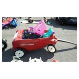 Radio Flyer Kids Wagon. Modern poly wagon type,