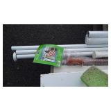 11 Rubbermaid multi-purpose shelving, empty