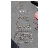 4 panel garden fence sections with moom faces and