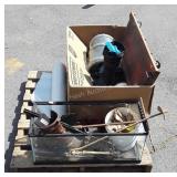 Misc. Lot includes, Fish Tank, Size 10.5 Men
