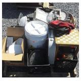 Misc. Lot, includes Lasko Fan, Glassware,