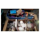 Dishes, glasses, crafting supplies, toys, etc.