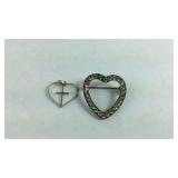 Sterling silver pendant and brooch pin